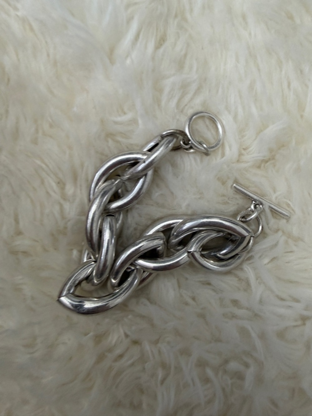 Jenny Bird Chunky Silver Toggle Chain Bracelet - Picture 5 of 5